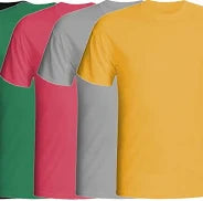 CAMISETA COLORIDA 100% ALGODÃO