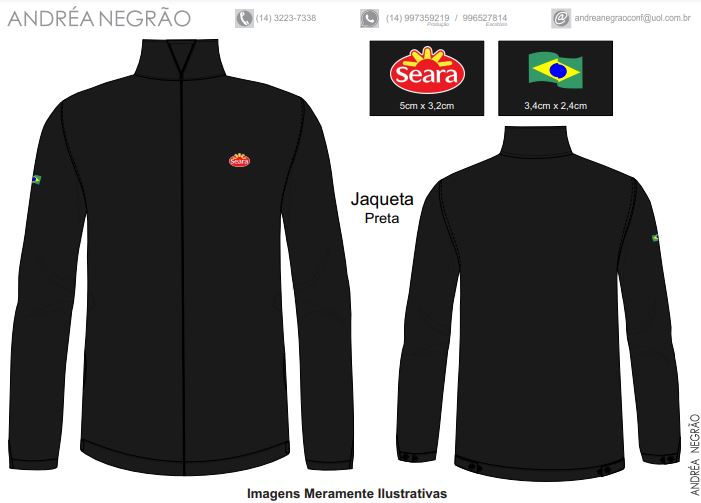 Kit 3 polos + 1 camisa + 1 jaqueta (compra mínima de 12 kits)