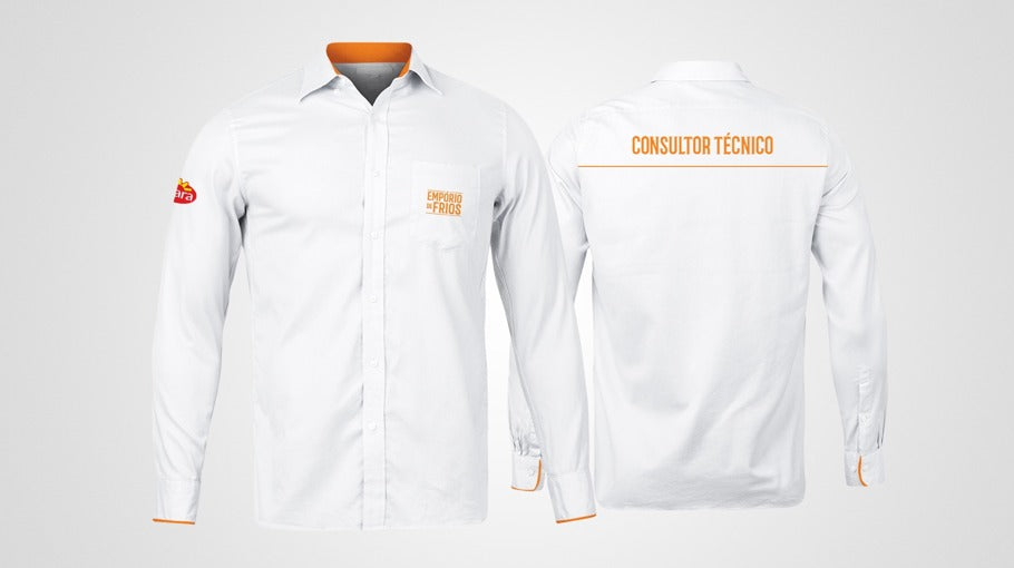 CAMISA SOCIAL EM TRICOLINE